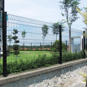 Home Garden from anping factory Powder Coated Metal Welded Roll Top BRC Fencing