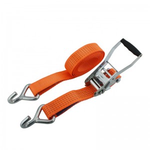 Factory Outlets Galvanized Portable Fence - Ratchet Tie Down With Single J Hook – Hua Guang