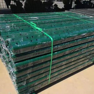 Green coated more popular peach shaped fence for sale