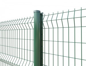 Peach Post Fence